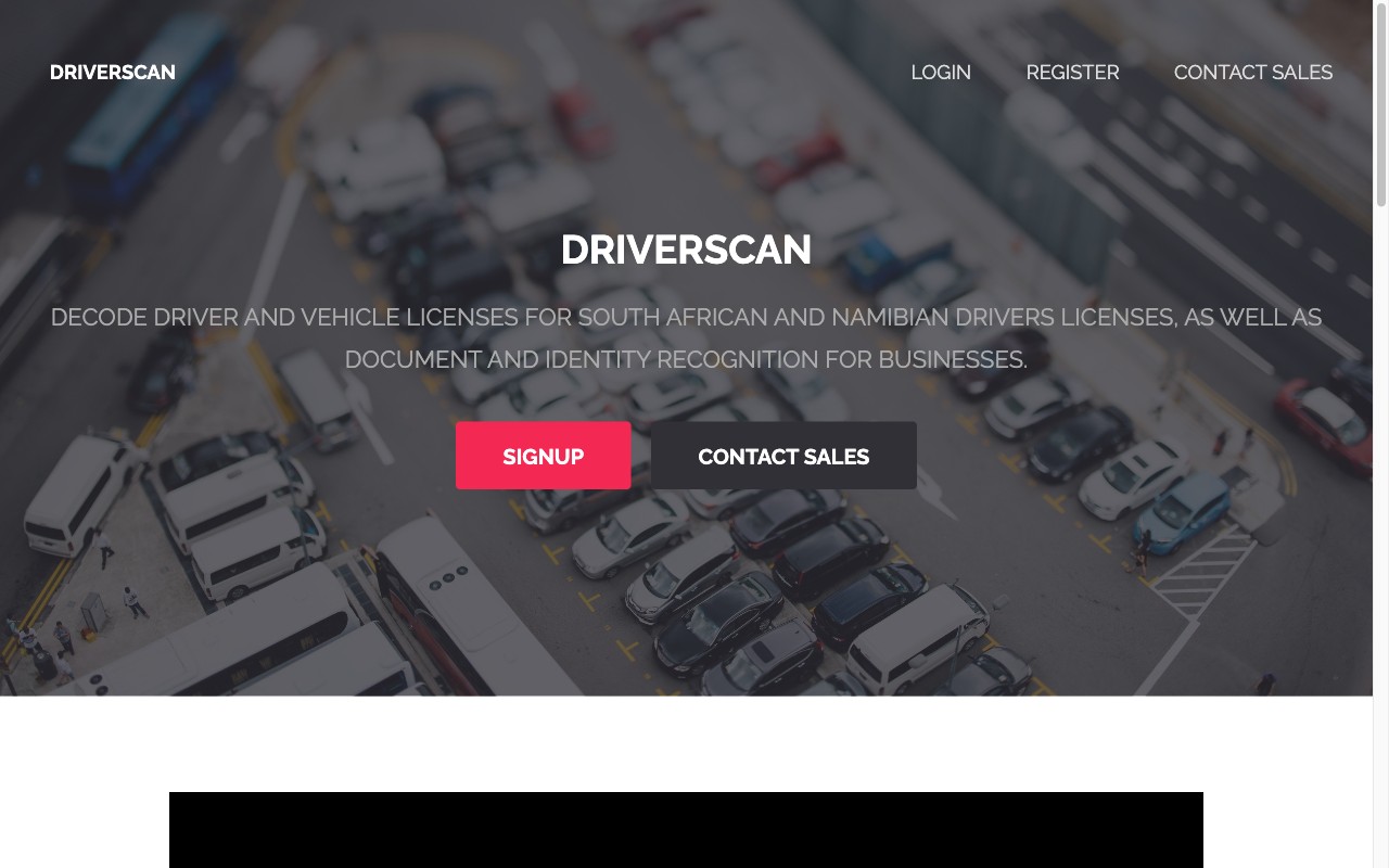 DriverScan platform screenshot
